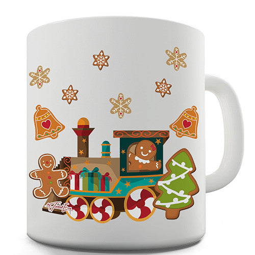 Gingerbread Train Novelty Mug