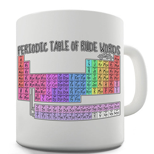 Periodic Table Of Swearing Funny Mug