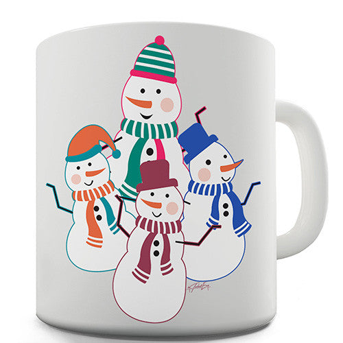 Dancing Snowmen Novelty Mug