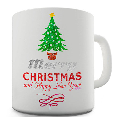 Merry Christmas & A Happy New Year Novelty Mug