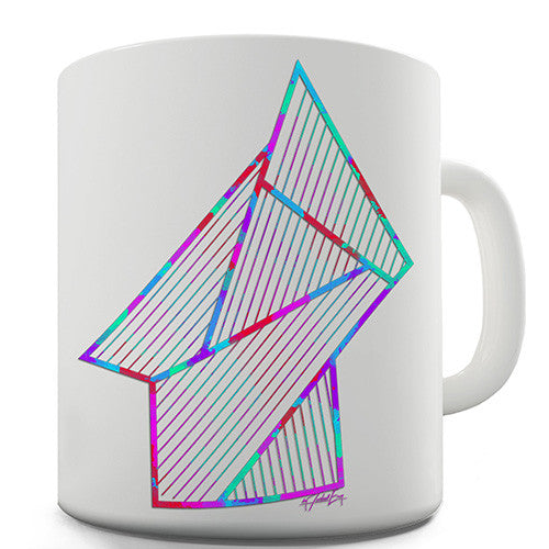 Geometric 80s Polygons Novelty Mug