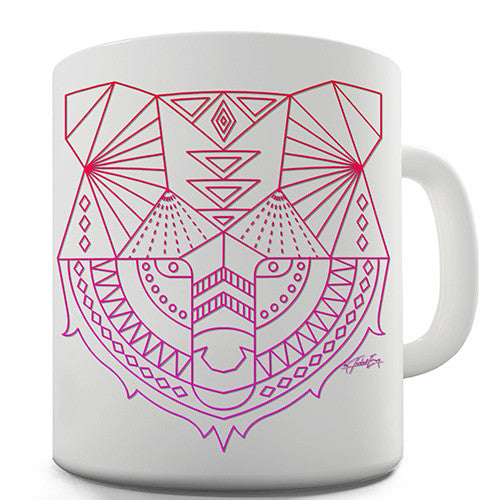 Geometric Tribal Bear Novelty Mug