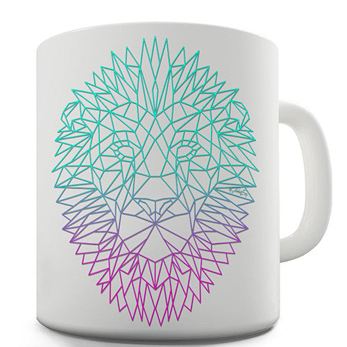 Geometric Lion Novelty Mug