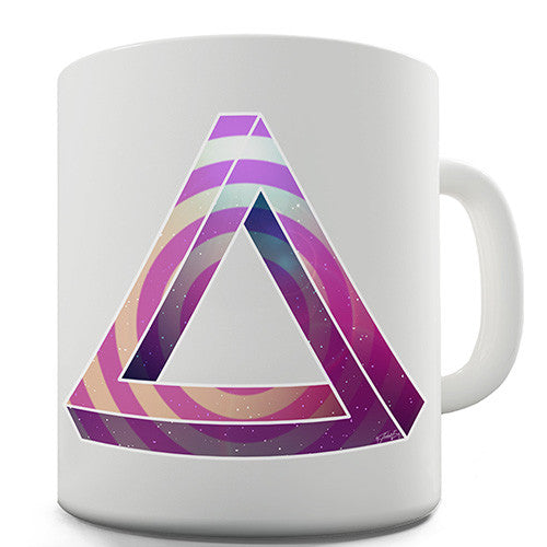 Geometric Patterned Penrose Triangle Novelty Mug