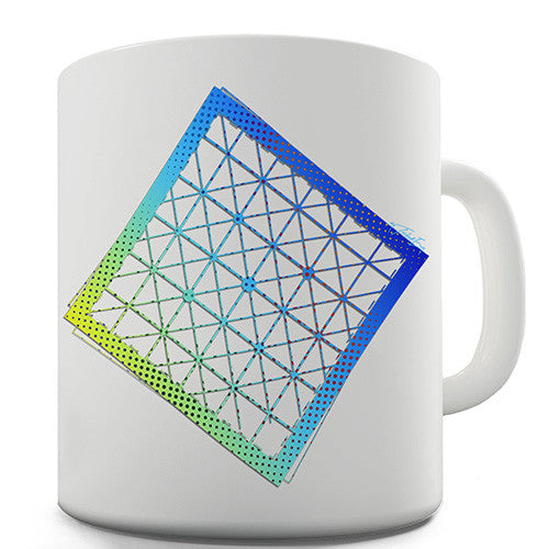 Geometric Halftone Square Novelty Mug