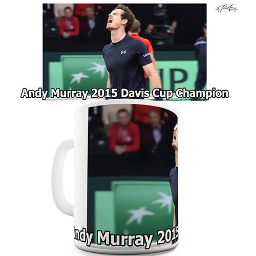 Andy Murray 2015 Davis Cup Champion Novelty Mug