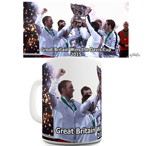 Great Britain 2015 Davis Cup Champions Novelty Mug