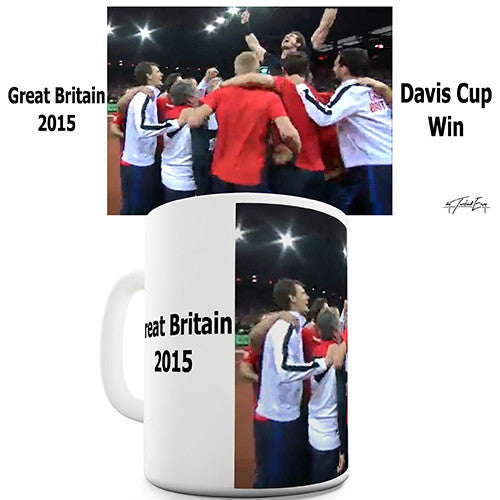 Team GB 2015 Davis Cup Champions Novelty Mug