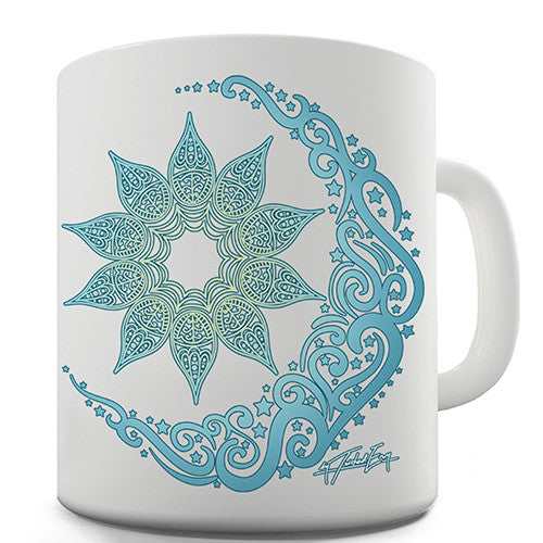 Decorative Blue Mandala Novelty Mug