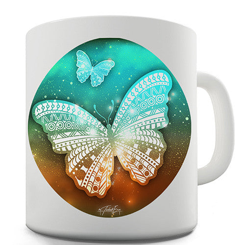 Butterflies In Space Novelty Mug