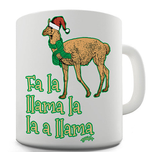 Fa La Llama Christmas Novelty Mug