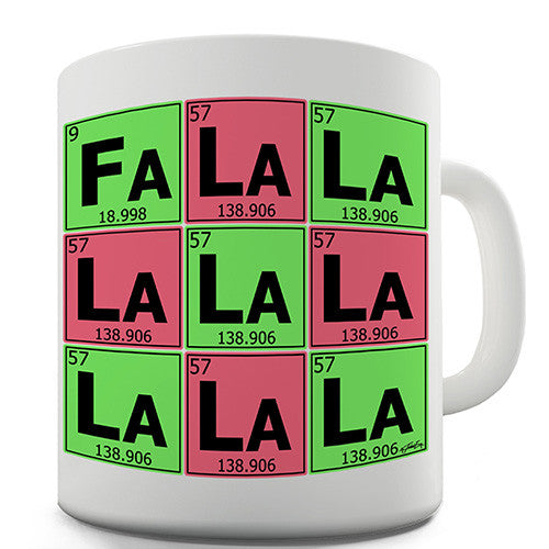 Periodic Table Fa La La La La Novelty Mug