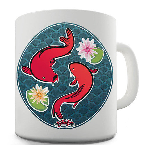 Decorative Red Fish Novelty Mug