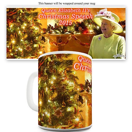 Queen Elizabeth II's Christmas Speech 2015 Novelty Mug