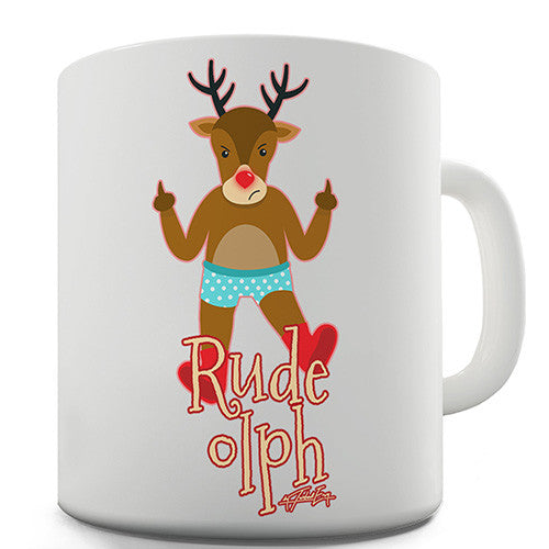 Rude-olph Funny Mug