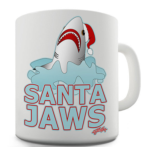 Santa Jaws Novelty Mug