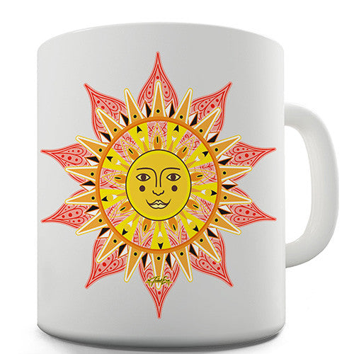 Decorative Mandala Sun Novelty Mug