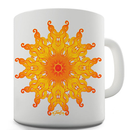 Decorative Patterned Sun Novelty Mug
