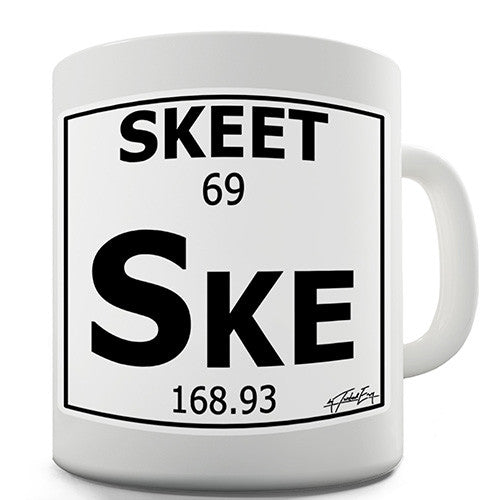 Periodic Table Of Swearing Skeet Novelty Mug