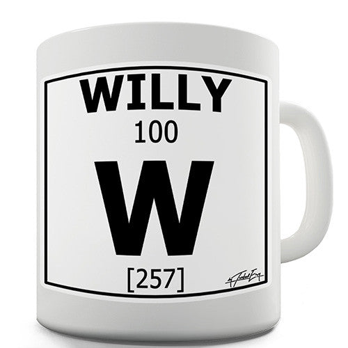 Periodic Table Of Swearing Willy Novelty Mug