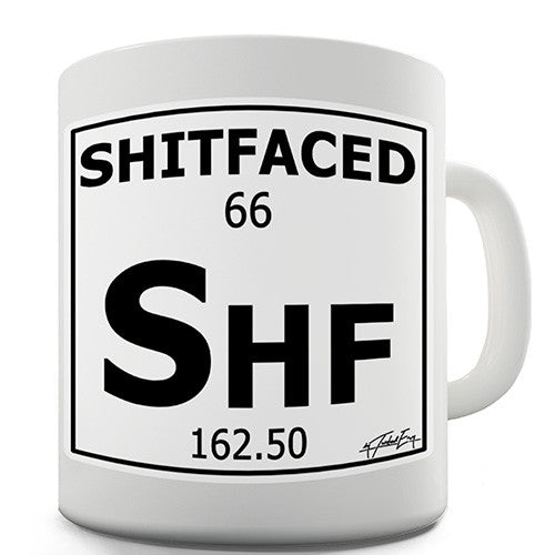 Periodic Table Of Swearing Shitfaced Novelty Mug