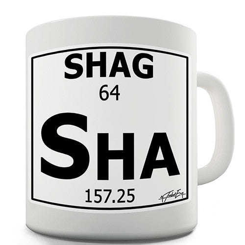 Periodic Table Of Swearing Shag Novelty Mug