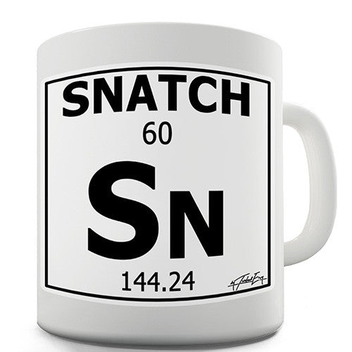 Periodic Table Of Swearing Snatch Novelty Mug