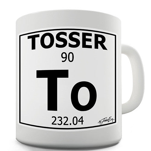 Periodic Table Of Swearing Tosser Novelty Mug