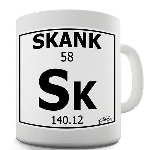 Periodic Table Of Swearing Skank Novelty Mug