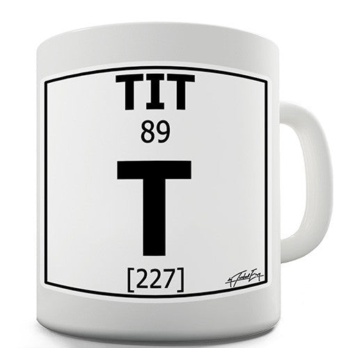 Periodic Table Of Swearing Tit Novelty Mug