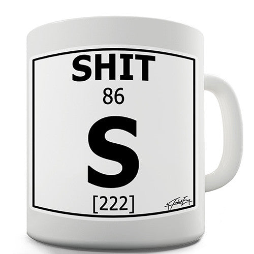 Periodic Table Of Swearing Shit Novelty Mug