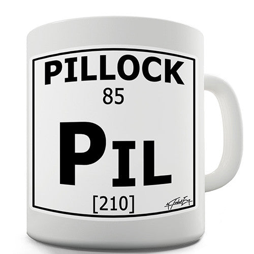 Periodic Table Of Swearing Pillock Novelty Mug