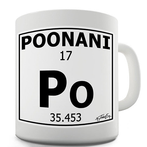 Periodic Table Of Swearing Poonani Novelty Mug