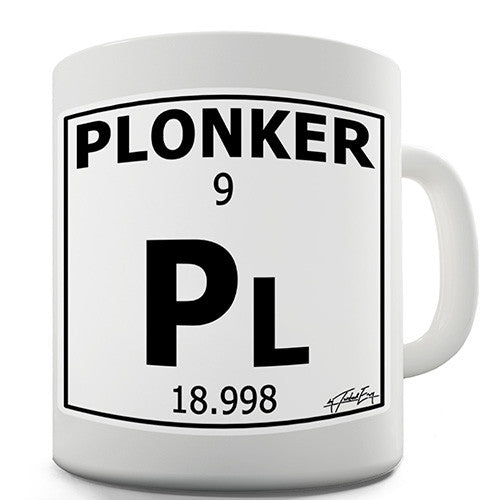 Periodic Table Of Swearing Plonker Novelty Mug