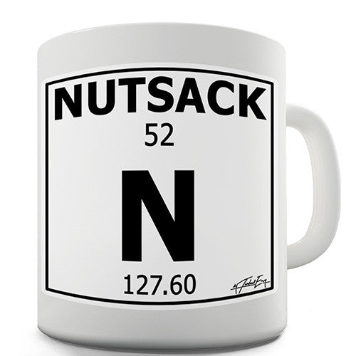 Periodic Table Of Swearing Nutsack Novelty Mug