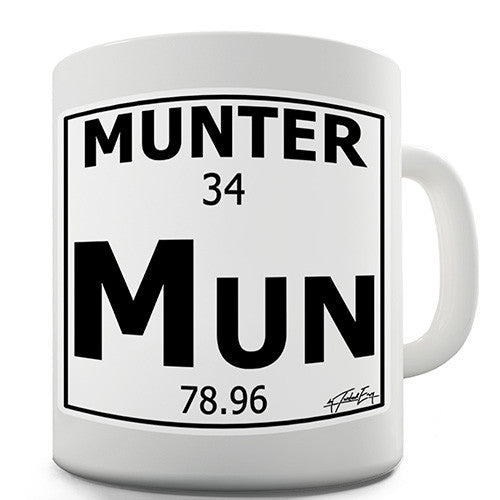 Periodic Table Of Swearing Munter Novelty Mug