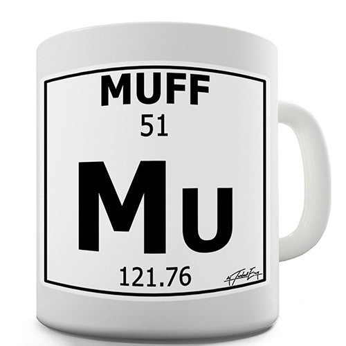 Periodic Table Of Swearing Muff Novelty Mug