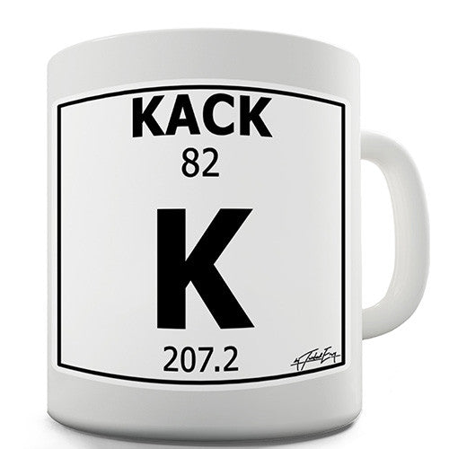 Periodic Table Of Swearing Kack Novelty Mug