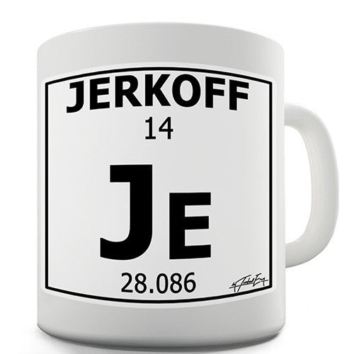 Periodic Table Of Swearing Jerkoff Novelty Mug