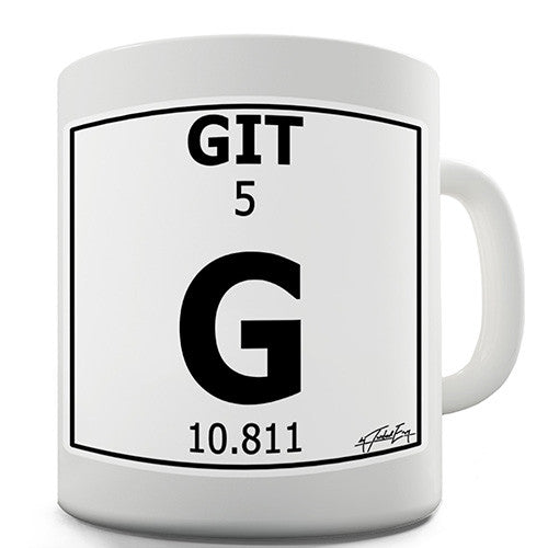 Periodic Table Of Swearing Git Novelty Mug