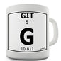 Periodic Table Of Swearing Git Novelty Mug