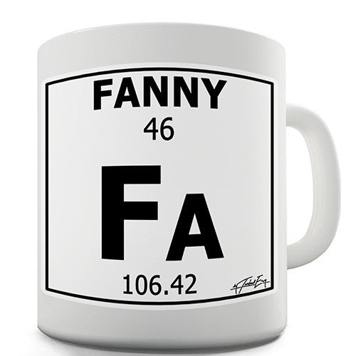 Periodic Table Of Swearing Fanny Novelty Mug