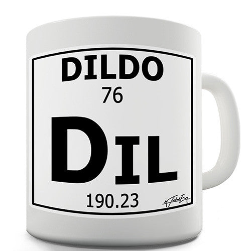 Periodic Table Of Swearing Dildo Novelty Mug