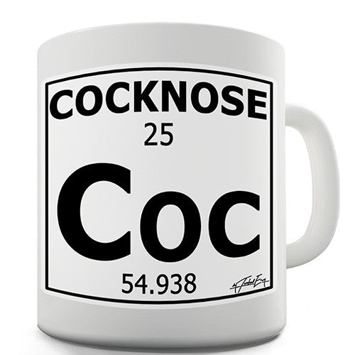 Periodic Table Of Swearing Cocknose Novelty Mug