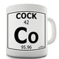 Periodic Table Of Swearing Cock Novelty Mug