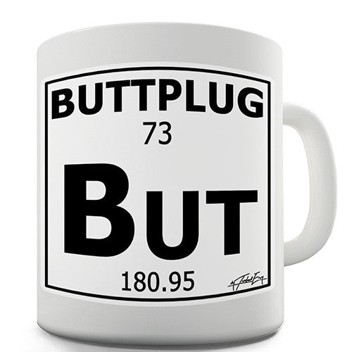 Periodic Table Of Swearing Buttplug Novelty Mug