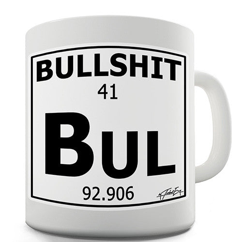 Periodic Table Of Swearing Bullshit Novelty Mug