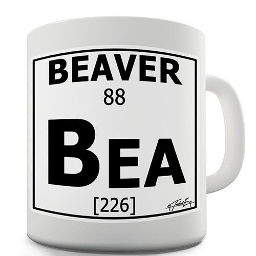 Periodic Table Of Swearing Beaver Novelty Mug