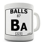 Periodic Table Of Swearing Balls Novelty Mug