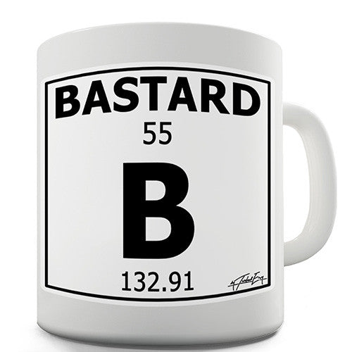 Periodic Table Of Swearing Bastard Novelty Mug